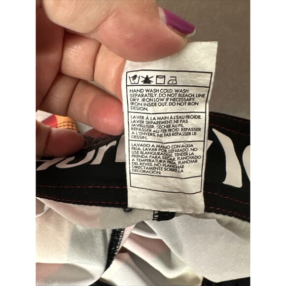 HURLEY Buckle Phantom Unlined Board Surf Swim Shorts Red Striped Mens Size 29 - Picture 12 of 12